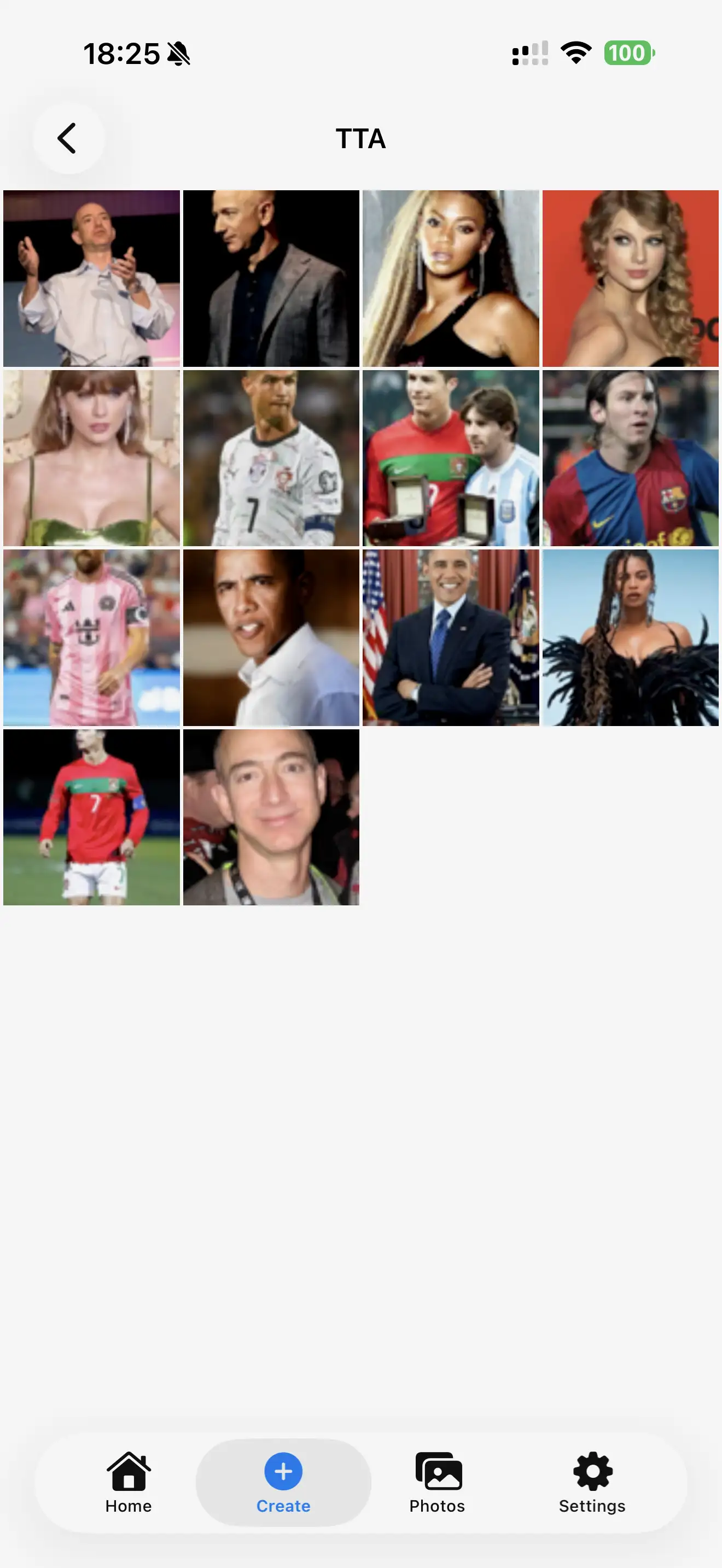 Selecting clear photos for an AI then-and-now video